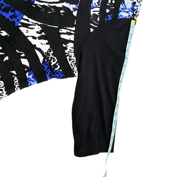 Alfred Dunner Woman Multicolor High Roller Animal Print Top, Plus Size 3X - Picture 5 of 8